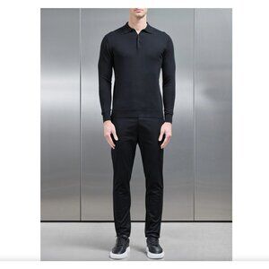 ARNE | Mens Slim fit Trousers Black | 30R